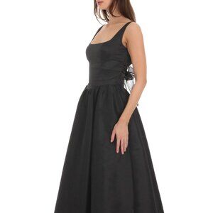 Lucy in the Sky Back Bow Gown in Black